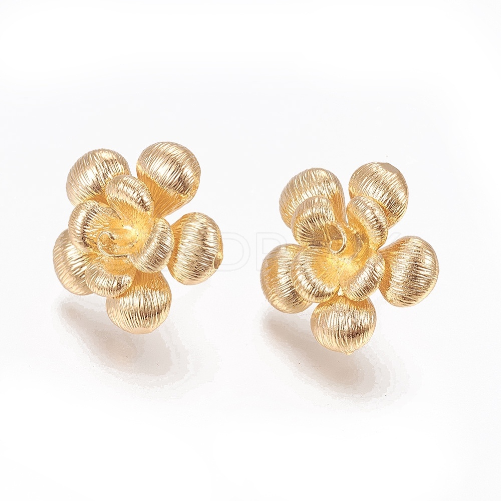 Brass Stud Earrings Findings - Beadpark.com