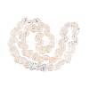 Electroplate Transparent Glass Beads Strands EGLA-N056-02A-01-2