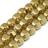 Electroplate Non-magnetic Synthetic Hematite Beads Strands G-T061-50B-1