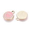 Alloy Enamel Pendants ENAM-Q002-01G-04-2