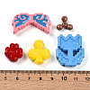 Opaque Acrylic Beads X-OACR-T028-37-1-3