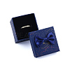 Ribbon Bow Cardboard Rings Jewelry Gift Boxes CBOX-N013-023-3