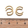 304 Stainless Steel 2 Line Hoop Clip on Nose Rings AJEW-A062-07G-5