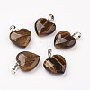 Natural Tiger Eye Pendants X-G-G956-B01-FF-1
