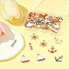 36Pcs 9 Styles Alloy Enamel Pendants ENAM-FS0002-83-9