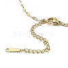 Heart Light Gold Brass Micro Pave Cubic Zirconia Pendant Necklaces NJEW-E105-09KCG-01-3