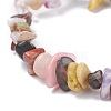 Natural & Synthetic Mixed Chips Beads Stretch Bracelet for Women BJEW-AL00003-07-4