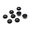 Dyed & Heated Natural Black Agate Gemstone Cabochons G-T020-12mm-11-1