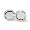 Brass Magnetic Clasps with Loops PALLOY-MC043-2P-3