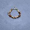 Natural Red Agate Chip Beaded Bracelets for Women IW6789-52-1