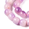 Dyed Natural White Jade Beads Strands G-T138-D04-3