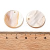Natural White Shell Mother of Pearl Shell Pendants SSHEL-D080-3