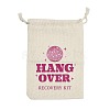 Cloth Hangover Kit Party Favor Drawstring Bags ABAG-A012-05A-02-1