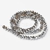 Electroplate Transparent Glass Beads Strands EGLA-A034-T3mm-M13-2