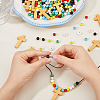 DIY Round & Cross Pendant Necklace Making Kits DIY-DC0004-02C-3