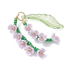Glass Seed Beaded Pendants PALLOY-MZ01249-03-3