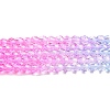 Transparent Gradient Color Glass Beads Strands GLAA-G101-2mm-10-3