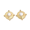 Natural Freshwater Shell Pendants SA-CBA11D7-17A-G-1