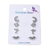 304 Stainless Steel Earring Sets EJEW-S248-07P-2