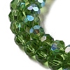 Electroplate Transparent Glass Beads Strands EGLA-A035-T4mm-L11-3