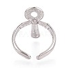 Ankh Cross 304 Stainless Steel Open Cuff Ring Components STAS-N108-60P-3