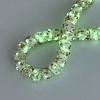 Luminous Handmade Gold Foil Glass Beads Strands FOIL-N029-02A-10-2