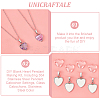 Unicraftale DIY Blank Heart Pendant Making Kit DIY-UN0005-51-5