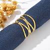 304 Stainless Steel Multilayer Open Cuff Rings for Women LS-RJEW-Z077-01G-02-1