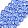 Transparent Glass Beads Strands GL-CBA7A17-03A-08-1