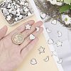 120Pcs 3 Styles 304 Stainless Steel Pendant Cabochon Settings STAS-UN0020-85P-2