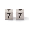 Tarnish Resistant 303 Stainless Steel European Beads STAS-G286-P07-2