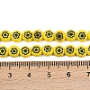 Handmade Millefiori Glass Flat Round Bead Strands LK-P010-06-3