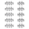 10 Sets 2 Styles 304 Stainless Steel Slide Lock Clasps STAS-ME0003-55-1