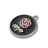 Alloy Enamel Pendants PALLOY-R162-13P-02-2