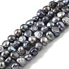 Dyed Natural Cultured Freshwater Pearl Beads Strands PEAR-A006-03B-2