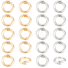 20Pcs 2 Colors Brass Locking Jump Rings KK-BBC0023-07C-7