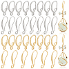 BENECREAT 16 Pairs 4 Style Brass Earring Hooks Sets KK-BC0011-26-1