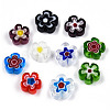 Handmade Millefiori Glass Bead Strands LAMP-N029-017D-08-4