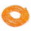 Electroplate Glass Beads Strands EGLA-A034-T4mm-A24-2