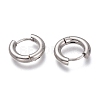 Tarnish Resistant 201 Stainless Steel Huggie Hoop Earrings EJEW-O095-05-01-2