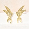Women's Brass Stud Earrings EJEW-D352-08G-1
