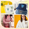 16Pcs 8 Styles Bowknot Hotfix Rhinestone Iron on Patches Appliques DIY-CP0009-65-5