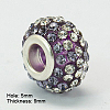 Resin Rhinestone European Beads GPDL-C004-01S-2