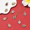 SHEGRACE Brass Micro Pave Cubic Zirconia Pendants XGRQ2O909-446G-5