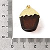 Brass Resin Pendants KK-A296-53F-G-3
