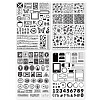 Globleland 4 Sheets 4 Styles PVC Plastic Stamps DIY-GL0004-86J-8