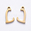 PVD Vacuum Plating 201 Stainless Steel Charms STAS-R105-L-G-1