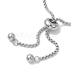 Adjustable 304 Stainless Steel Box Chain Slider Bracelets BJEW-JB10218-4