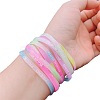 10Pcs 10 Colors Luminous Elastic Silicone Wristbands FS-WG75BF8-01-5