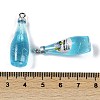 Transparent Resin Pendants RESI-D074-03-4